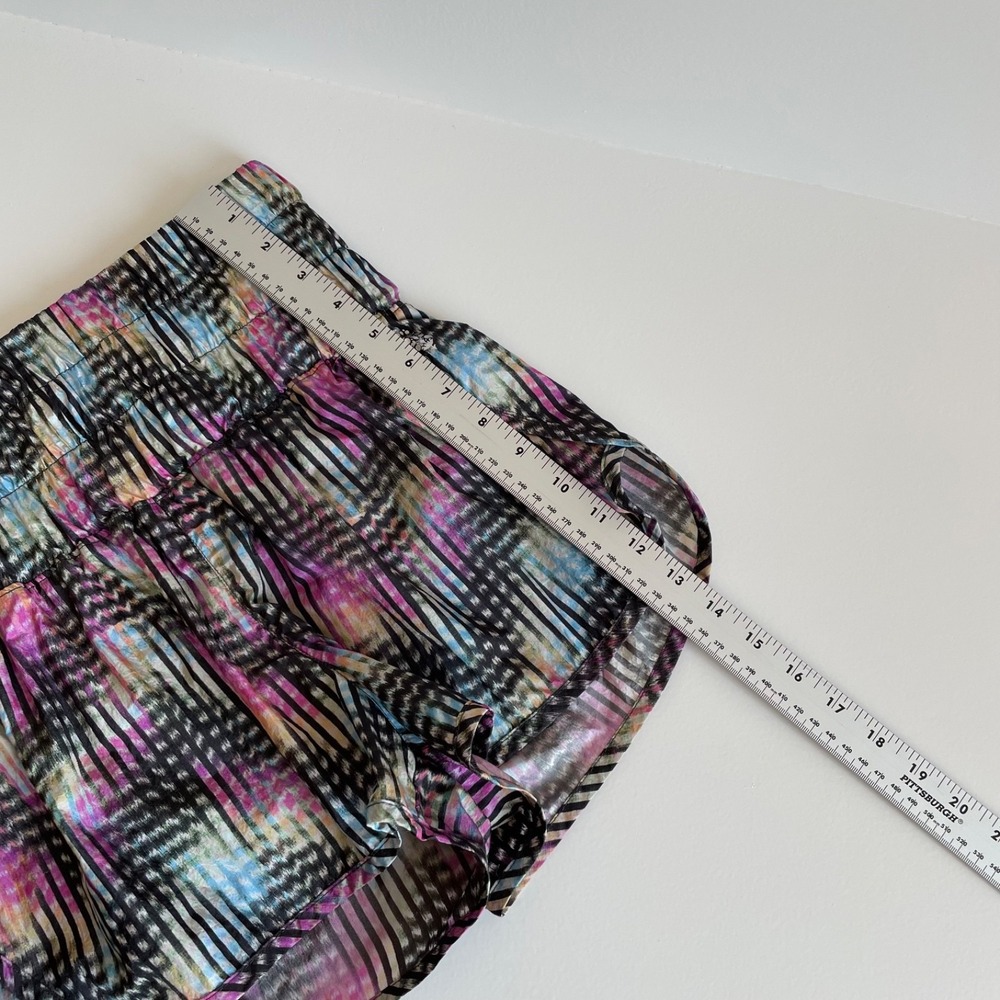 Free People Movement The Way Home Shorts Multi-Color Abstract High Rise Small - Picture 7 of 10